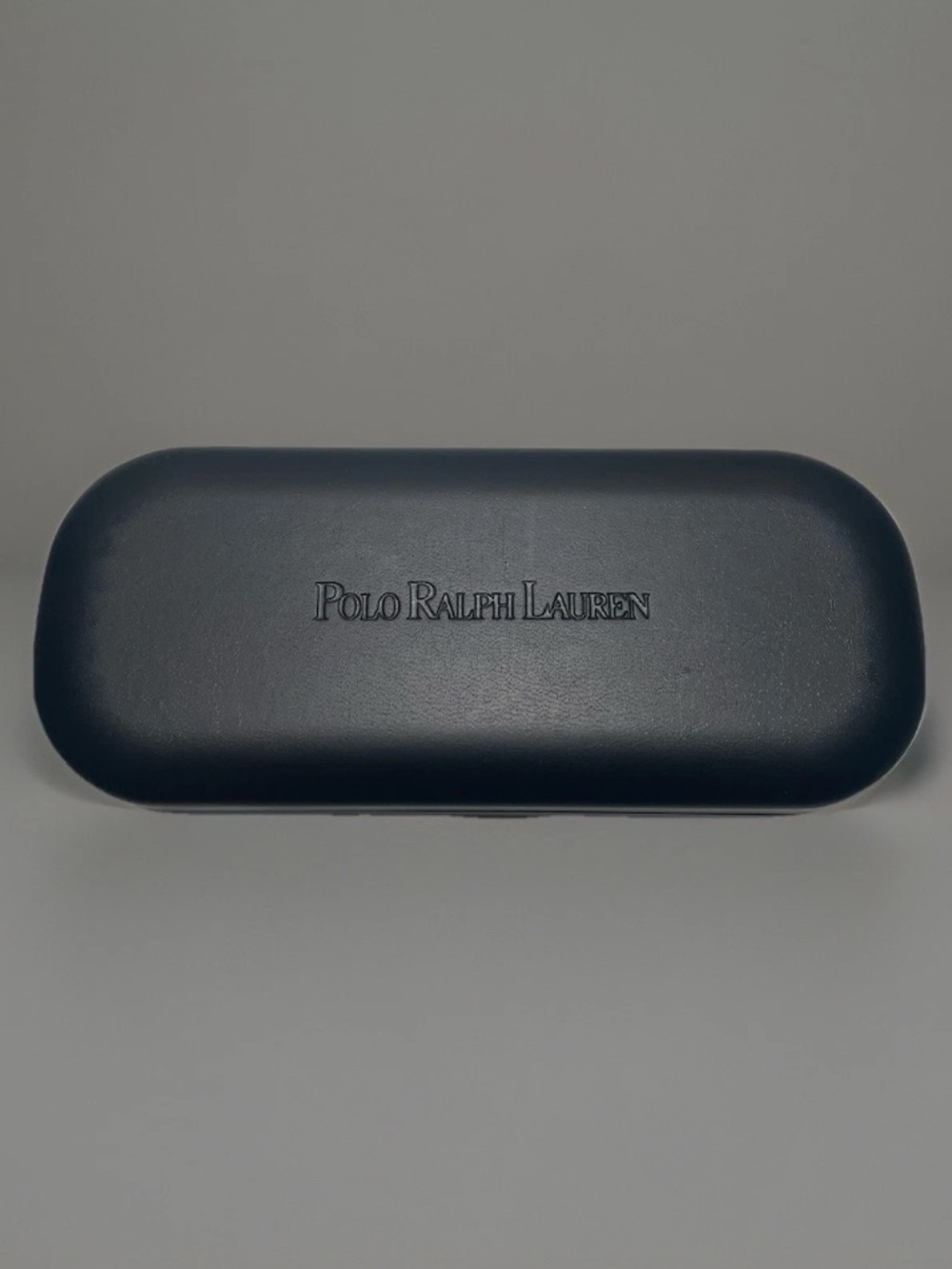 Polo by Ralph Lauren Navy Glasses Case with Embossed Logo